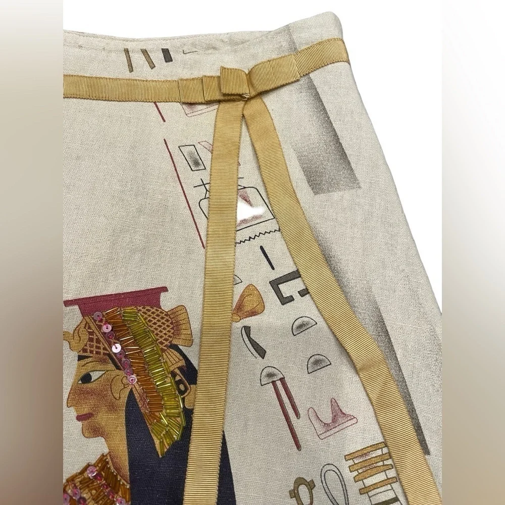Lucy | Egyptian Print Sequin Skirt